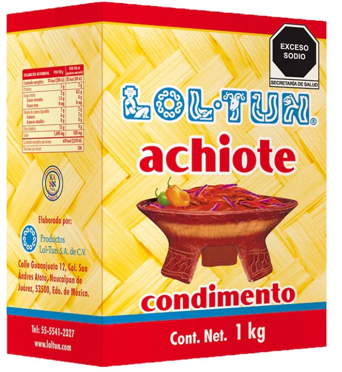 Achiote pasta Lol Tun 1kg